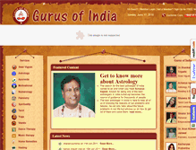 Tablet Screenshot of gurusofindia.com
